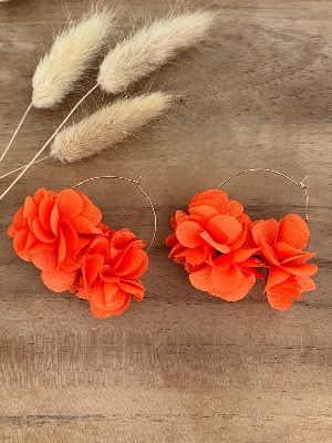 Boucles d’oreilles Tahiti (orange)