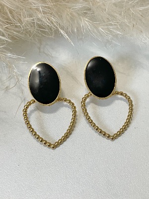 Boucles d’oreilles Emie (noir)