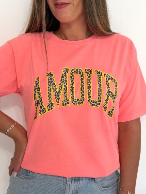 Tee shirt Lyam (corail fluo)