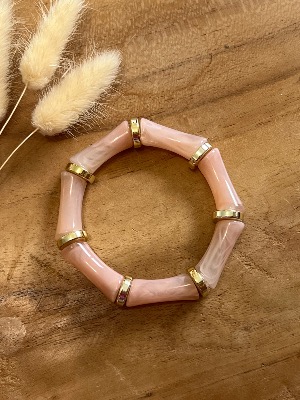 Bracelet Jade (rose nude)