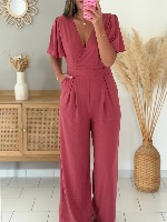Combi pantalon Clara (vieux rose)