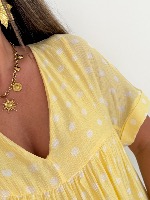 Robe combi Evangeline (jaune) 
