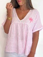 Blouse Célia (rose bébé)