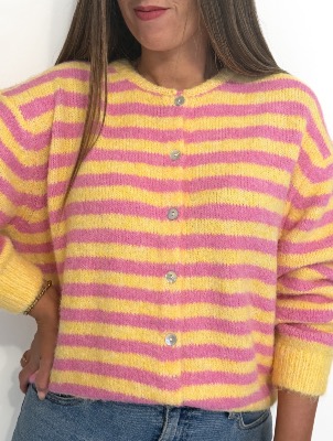 Gilet Tom (jaune/rose)