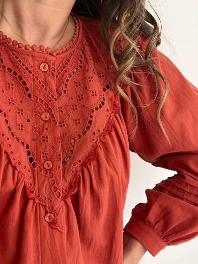 Blouse Djena (Terracota)