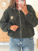 Veste polaire Aria (kaki)