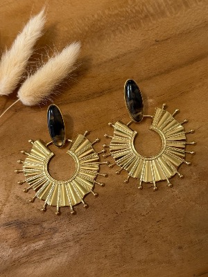 Boucles d’oreilles Priscilla (chocolat)