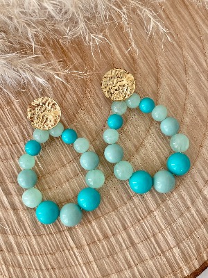 Boucles d’oreilles Lital (duo vert)