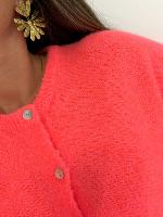 Gilet Jules Alpaga (corail fluo)