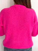 Gilet Jules Alpaga (rose fluo)