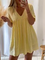 Robe Combi Ophélie (jaune)
