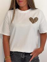 Tee Shirt Coeur love (blanc)