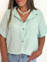 Chemise Anissa (vert d'eau)