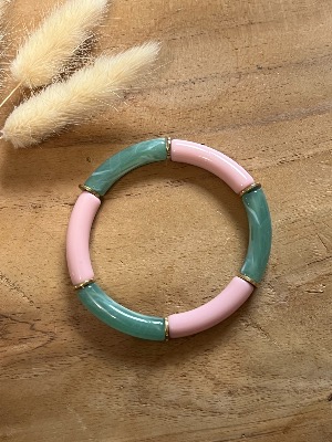 Bracelet Titia (rose/vert)