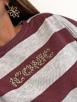 Sweat Novak (Bordeaux/gris)