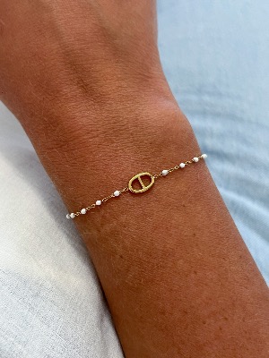 Bracelet Claudie (blanc)