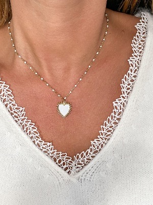 Collier Flora (Blanc)
