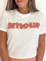 Tee shirt Amour (vieux rose)