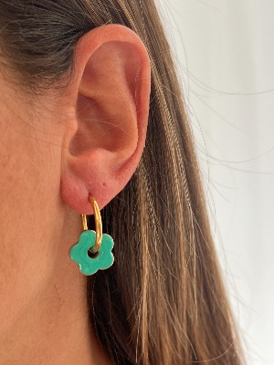 Boucles d’oreilles Agathe (vert)