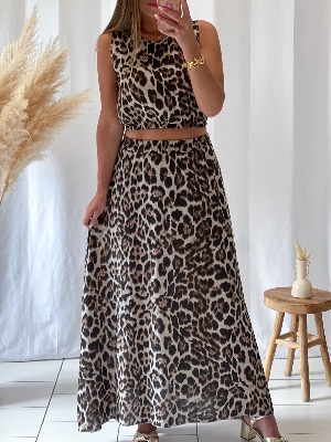 Ensemble Rosa (léopard)