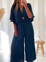 Combi pantalon Léa (bleu canard)