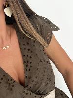 Robe Carmen (kaki)