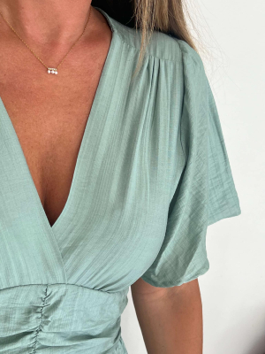 Robe Emeline (vert d’eau)