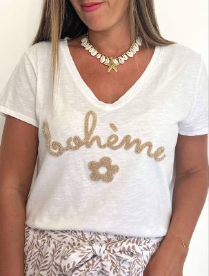 Tee Shirt "bohème" (beige)