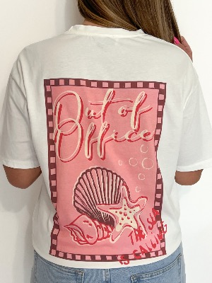 Tee shirt "coquillages" (blanc)
