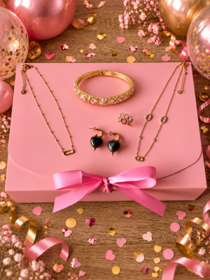 Calendrier de l’Avent 12 cases bijoux dorés