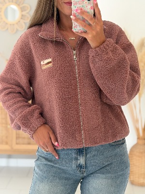 Veste polaire Aria (vieux rose)