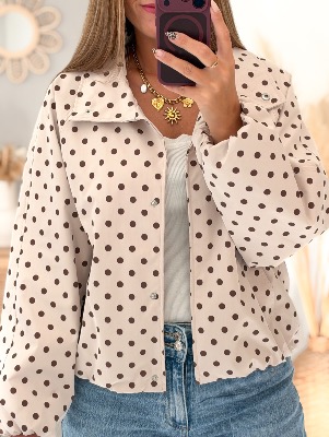Veste Vita (écrue/chocolat)