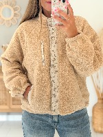 Veste réversible Adriana (beige)  