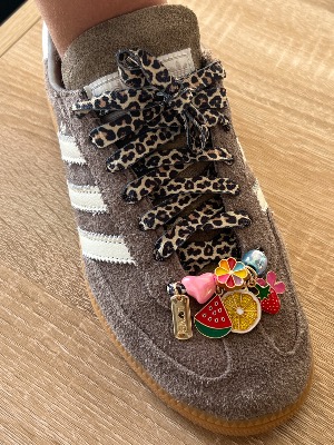 Lacets charms (léopard)
