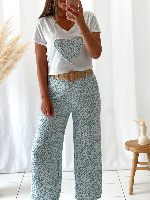 Pantalon Alix (vert amande)