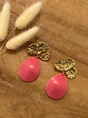 Boucles d’oreilles Alba (roses)