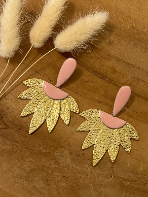 Boucles d’oreilles Elsa (roses)