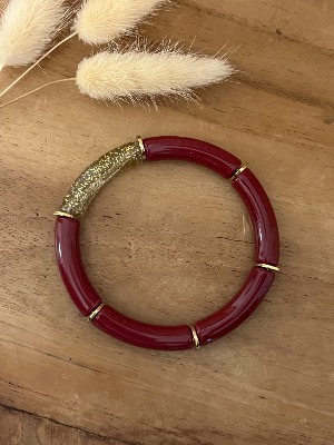 Bracelet Titia (bordeaux)