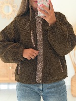Veste réversible Adriana (marron)