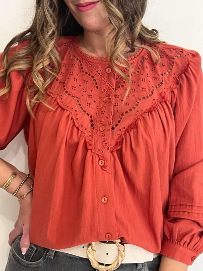 Blouse Djena (Terracota)