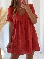Robe Combi Ophélie (terracota)