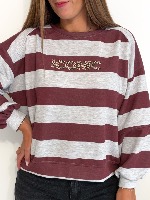 Sweat Novak (Bordeaux/gris)