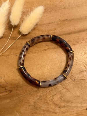 Bracelet Titia (léopard bi coloré)