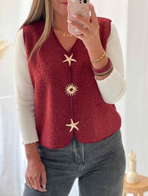 Gilet Basile (bordeaux)