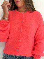 Gilet Jules Alpaga (corail fluo)