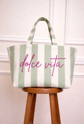 Sac Dolce Vita (vert/écru)