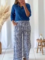 Pantalon Gabin (bleu)