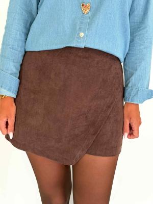 Jupe short Betty (chocolat)