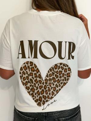 Tee Shirt Coeur love (blanc)