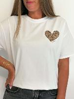 Tee Shirt Coeur love (blanc)
